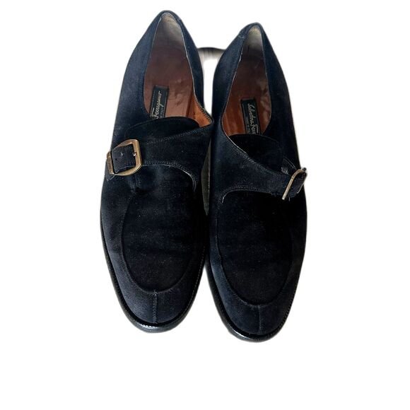 Salvatore Ferragamo Men\'s Shoes Size 8.5 Black Suede main image 7